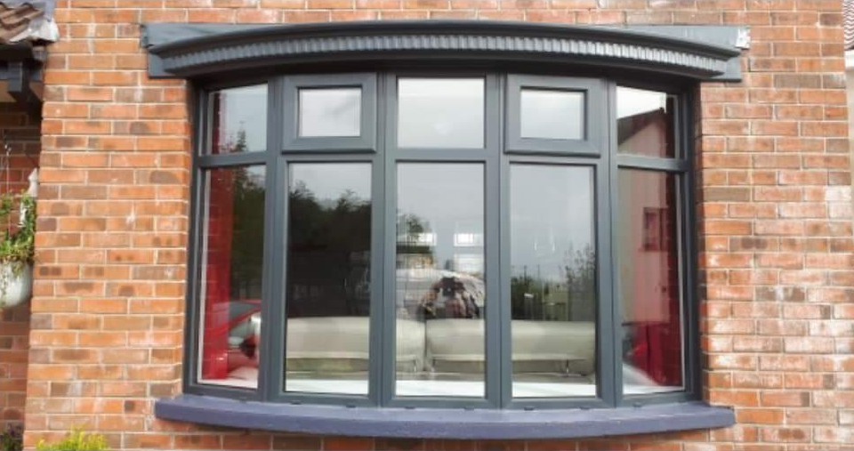 After uPVC window spraying